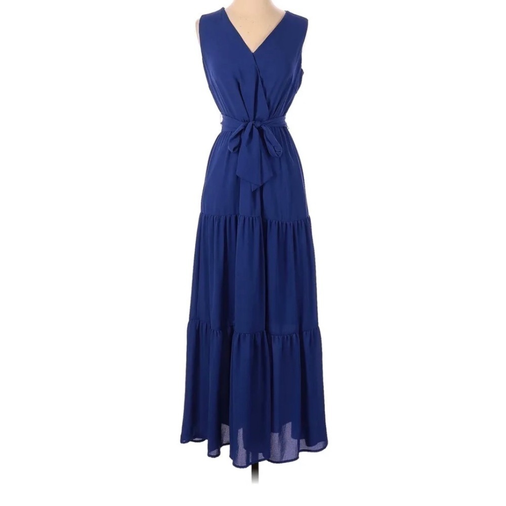 J McLaughlin Women Lavinia Blue Casual Dress 2 - Picture 11 of 14
